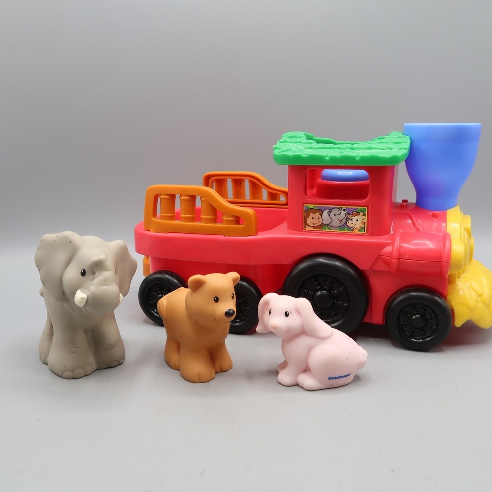 Fisher Price Little People Zoo Train Playset Circus  w Animal Figures Toy